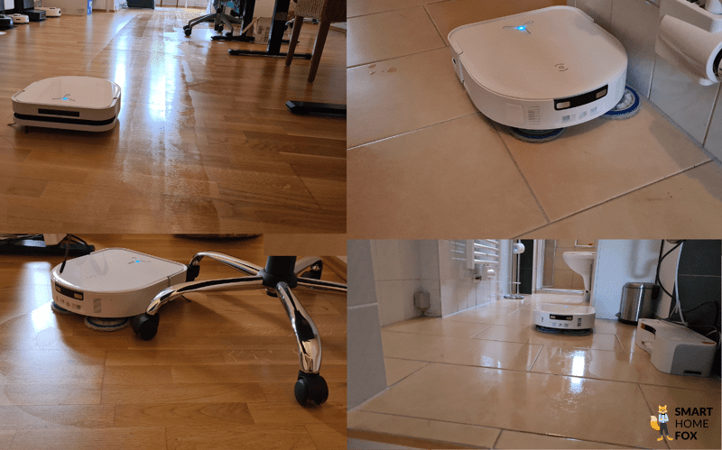 ECOVACS DEEBOT X5 OMNI wischt den Boden im Alltag